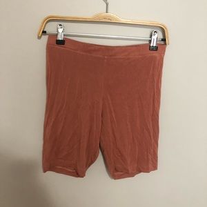 Mary Young Salmon Pink Lounge Bike Shorts